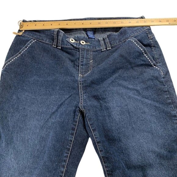 Duplex by Tyte Women's Denim Blue Jean Bermuda Shorts Size 12P​​​​ - Picture 6 of 9